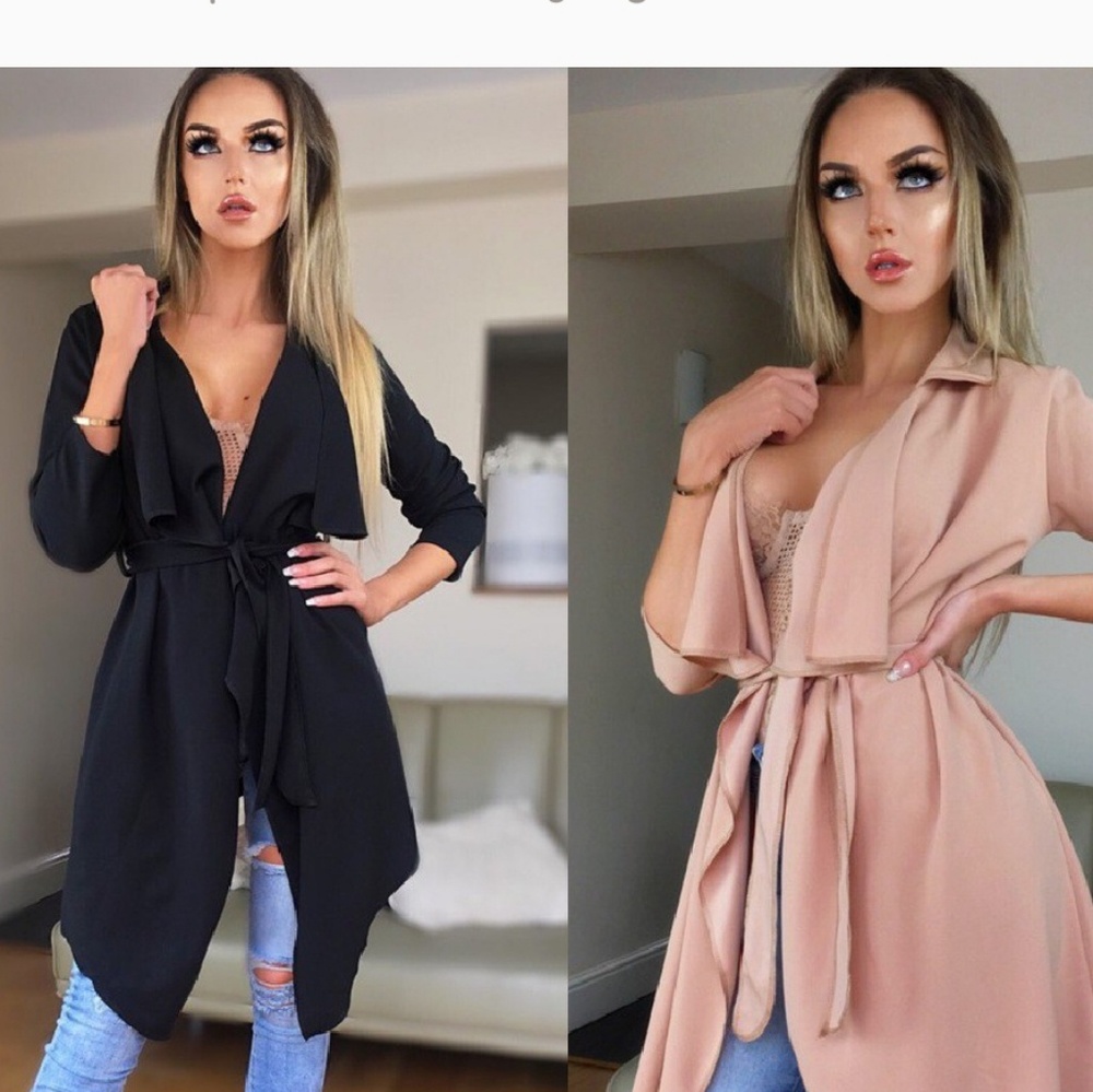 NEW! CAMEL-ANNABELLE WATERFALL CARDIGAM